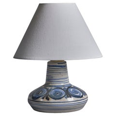 Søholm, Small Table Lamp, Stoneware, Denmark, 1960s
