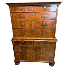 William and Mary Walnut Tallboy circa 1700