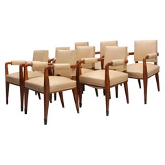 Set of 8 Fine French 1930s Armchairs 