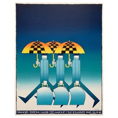 Sérigraphie vintage de Michel Granger Editions Galerie Marquez, Paris