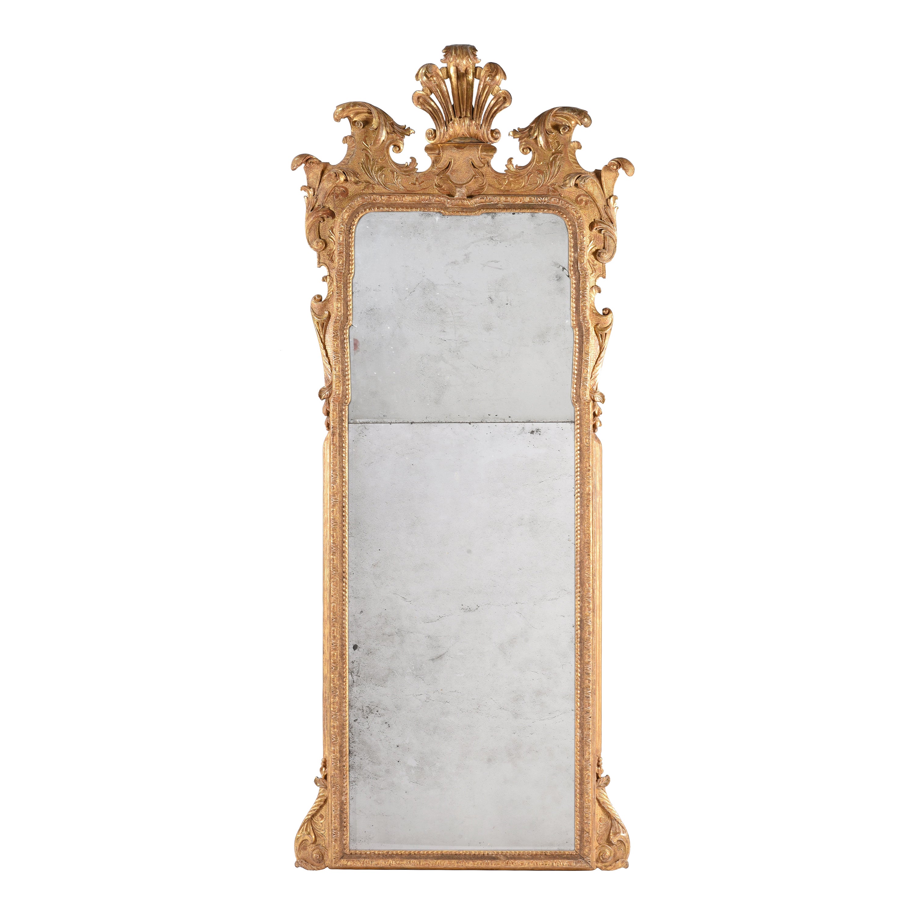 A Large 18th Century George I Gilt-Gesso Pier Glass, Attributed to John Belchier For Sale