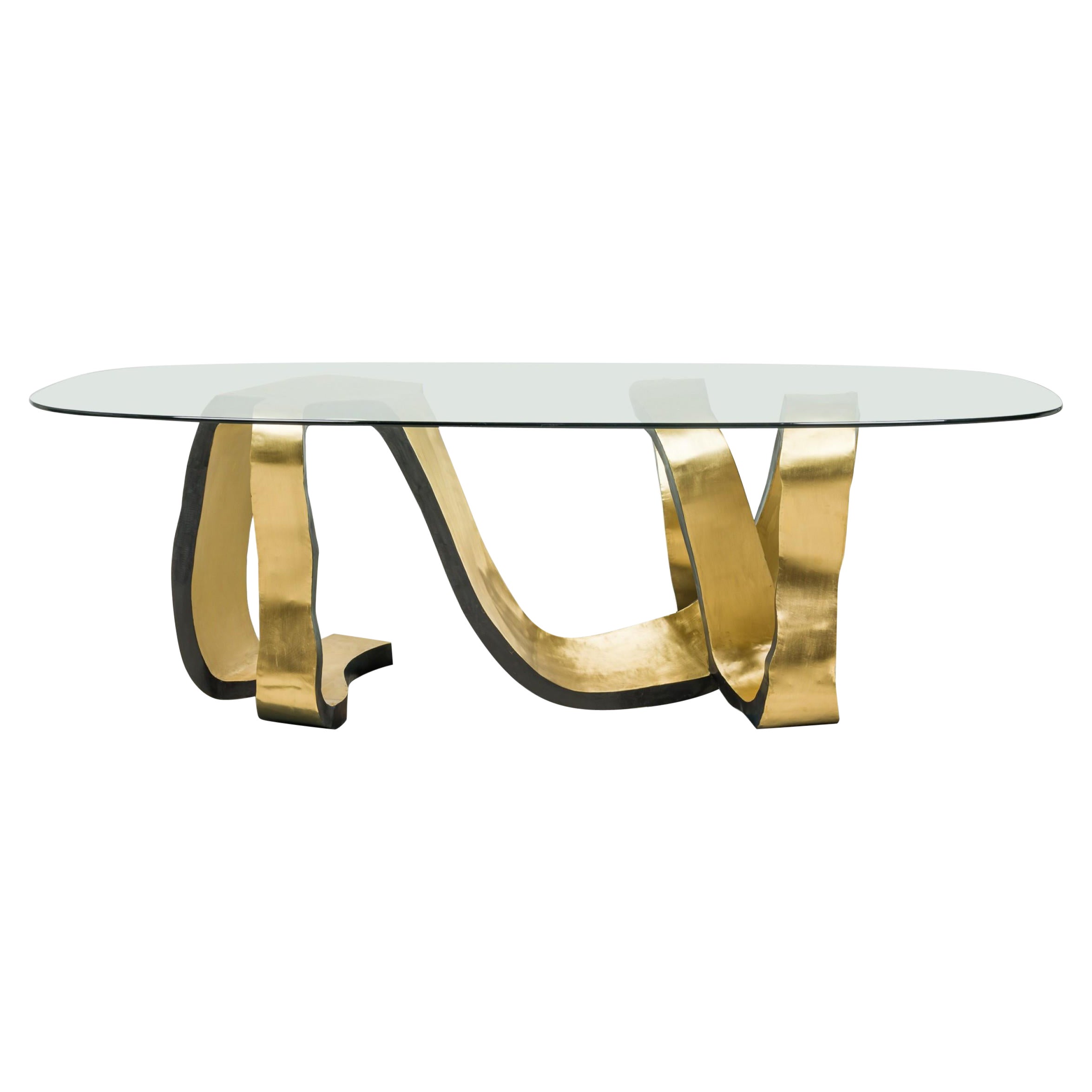 Liquido Bronze Dining Tables by Newel Modern For Sale
