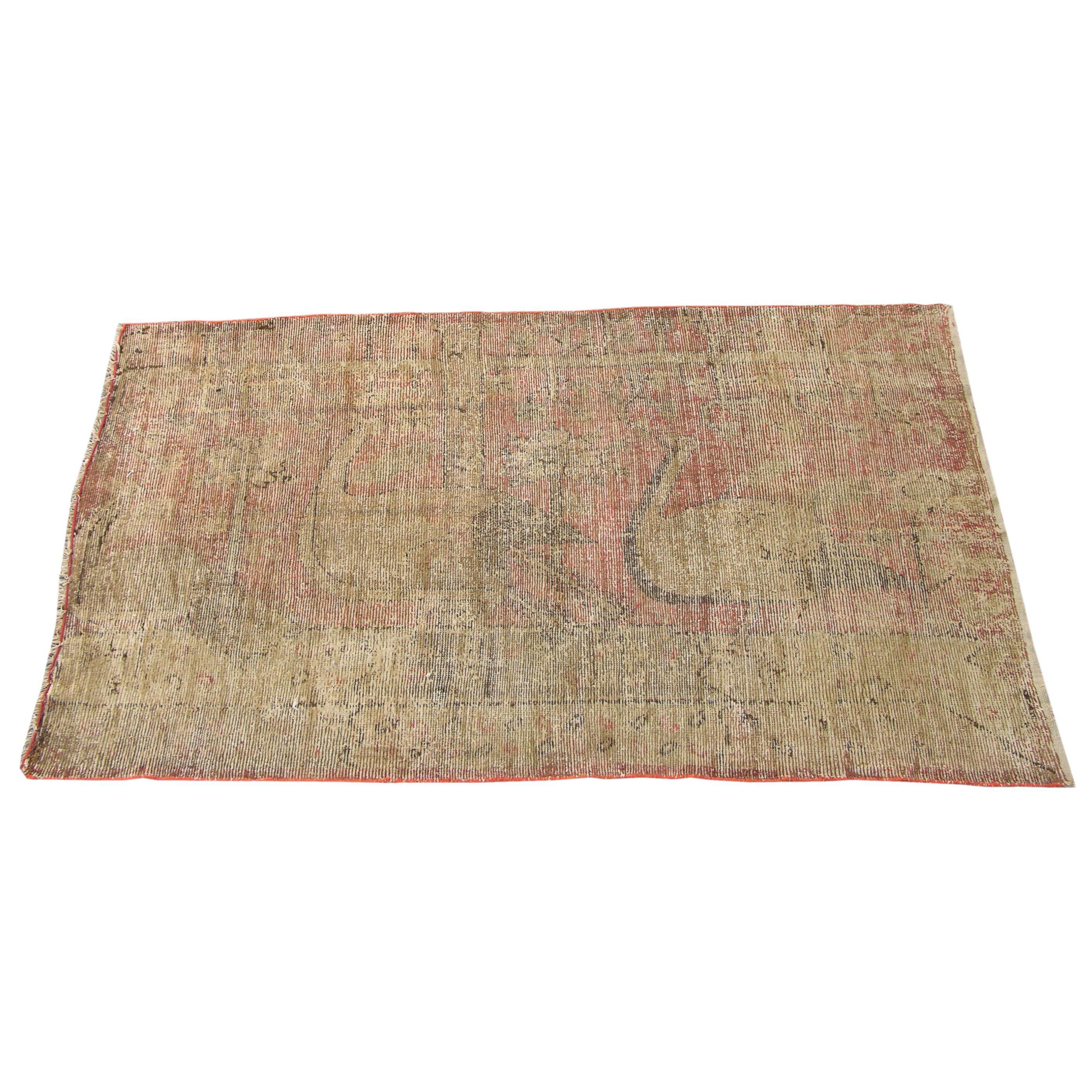 Tapis Khotan Samarkand ancien - 7'5'' X 4'5''