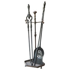 A.I.C. English Georgian Fireplace Poker Set 18th - 19th C.