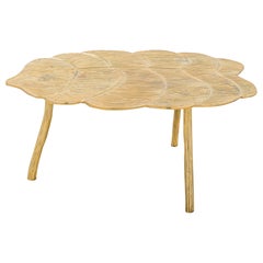 Table basse en bronze biomorphique Botanico de Newel Modern