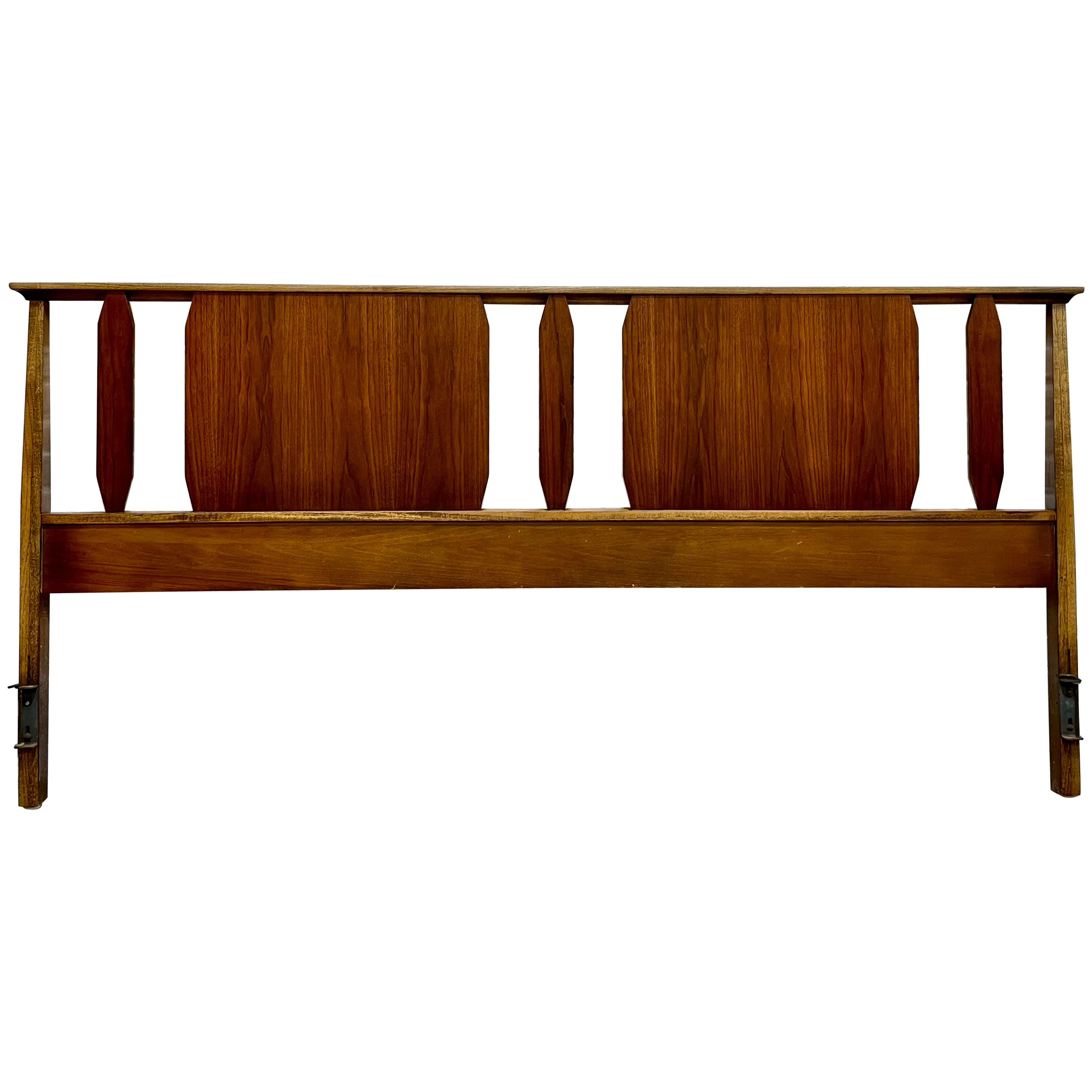 Extra Long Mid Century MODERN KING HEADBOARD / Bed Frame, c. 1960's For Sale