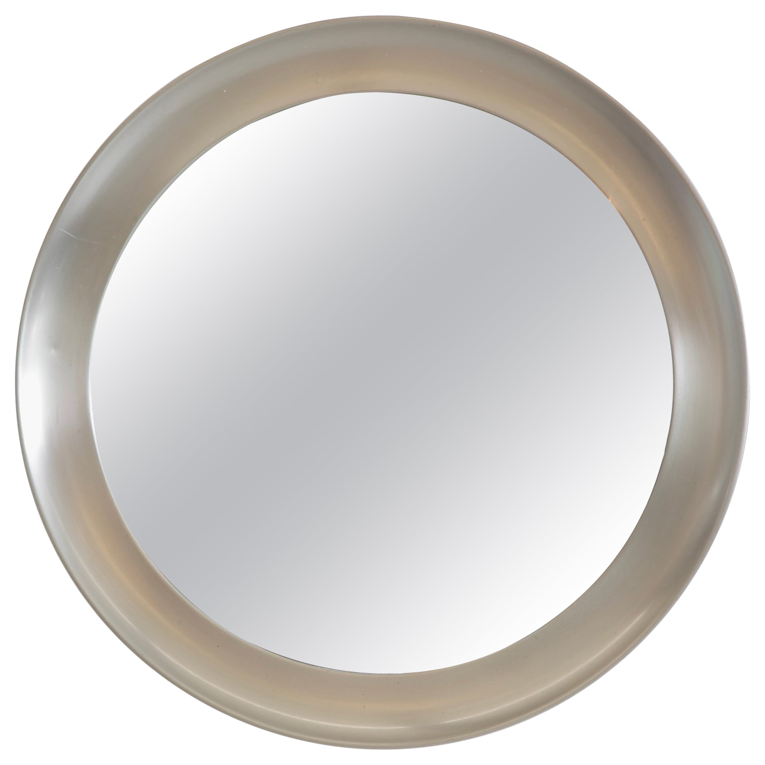 Round mirror designed by Sergio Mazza. Italy, Artemide 1970s. For Sale