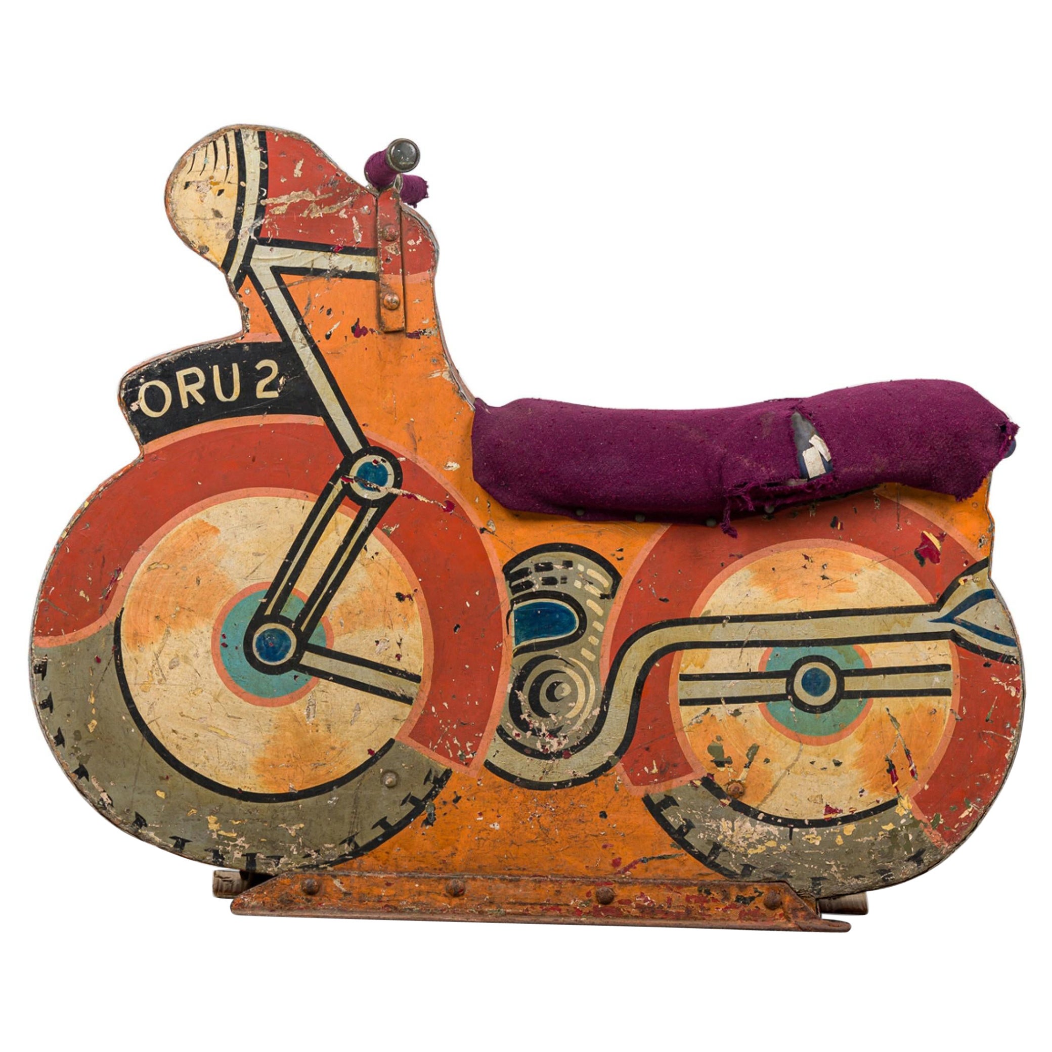 American Mid-Century Carousel Motorcycle For Sale