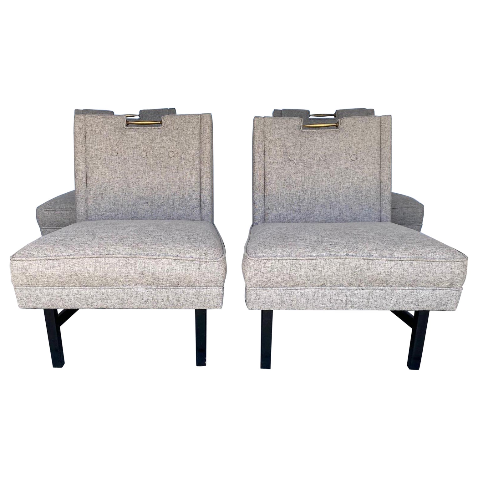 Mid-Century Accent Chairs Set of 4 For Sale