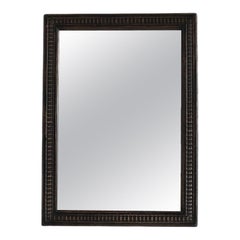 Antique 19Th C. Mercury Glass Spanish Ripple Frame Mirror