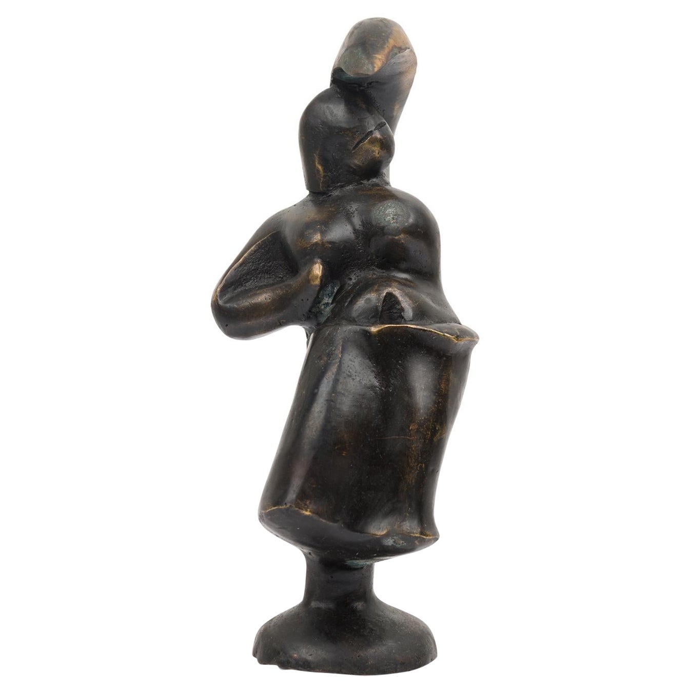 "Luna" Limited Edition Bronze Brutalist Figural Sculpture by Newel Modern For Sale