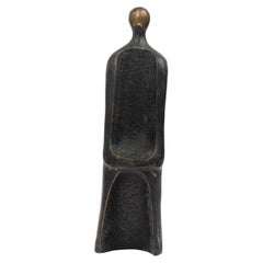 „The Pillar“ Brutalistische figurale Bronzeskulptur von Newel Modern, limitierte Auflage