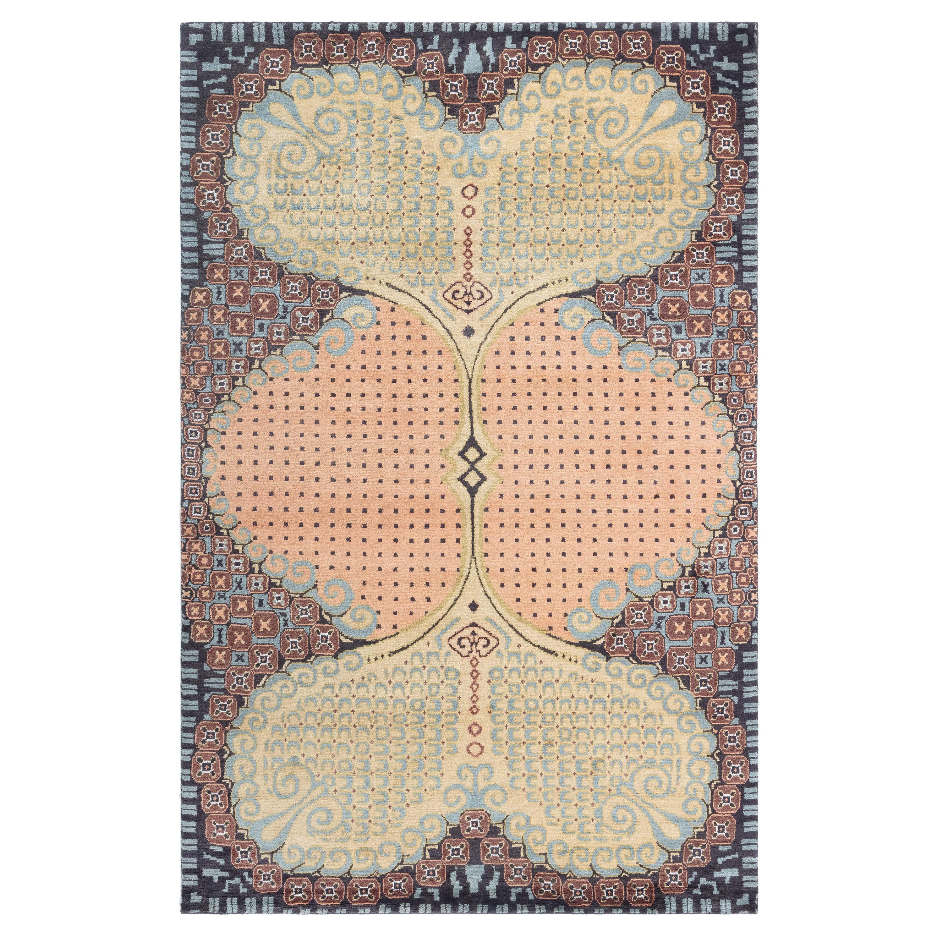 Deko-inspirierter moderner Teppich von Doris Leslie Blau