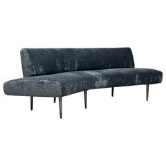 Dunbar Angle Sofa #4756 on Aluminum Legs