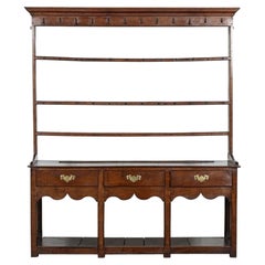 Antique Large English George III Oak Dresser