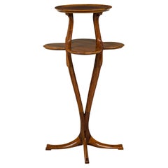 Tony Selmersheim French Art Nouveau Two-Tier Clover Pedestal Table
