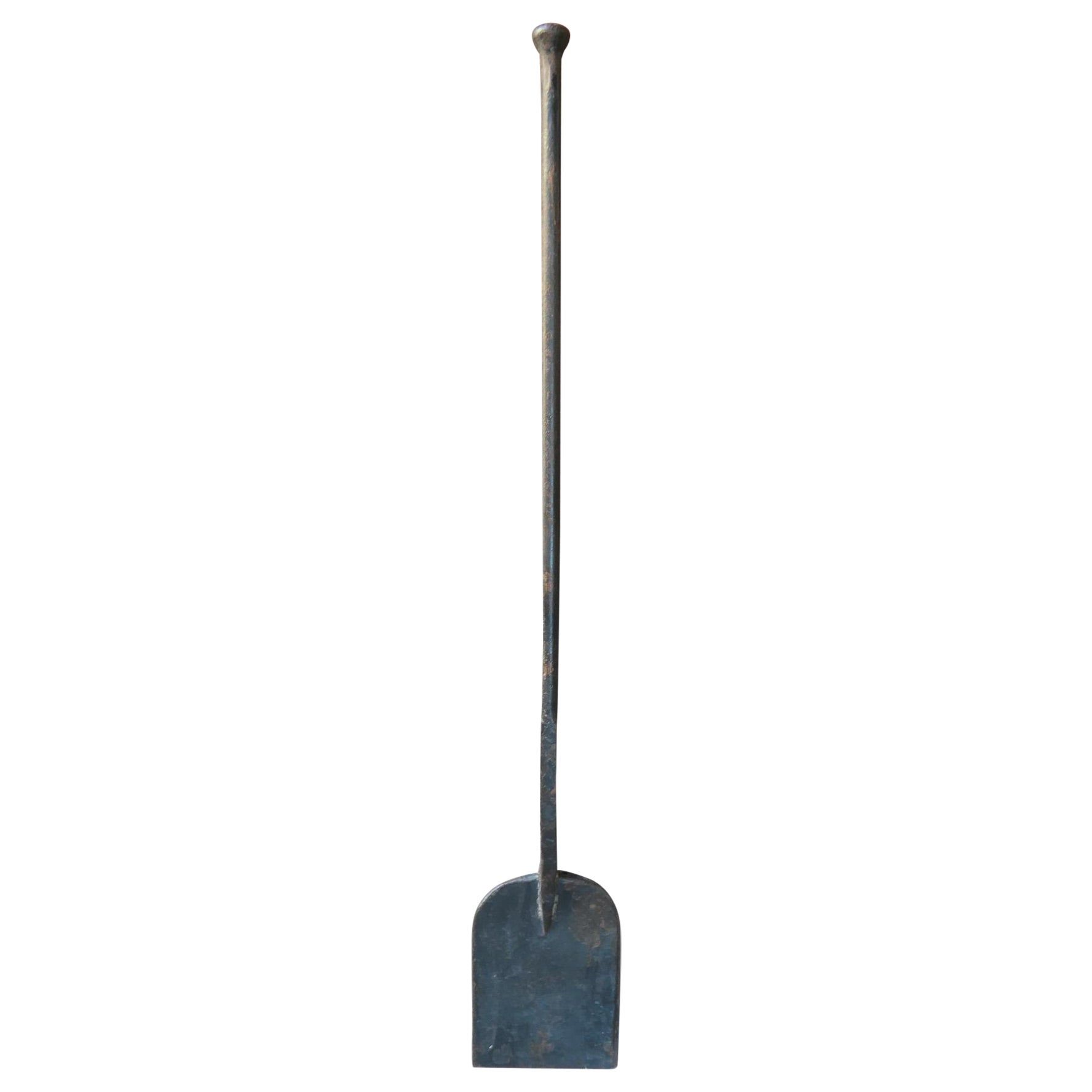 Rustic French Antique Fireplace Shovel, 18th Century