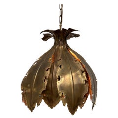 Used Brutalist Brass Hanging Lamp by Sven Aage Jensen for Holm Sørensen, 1960s