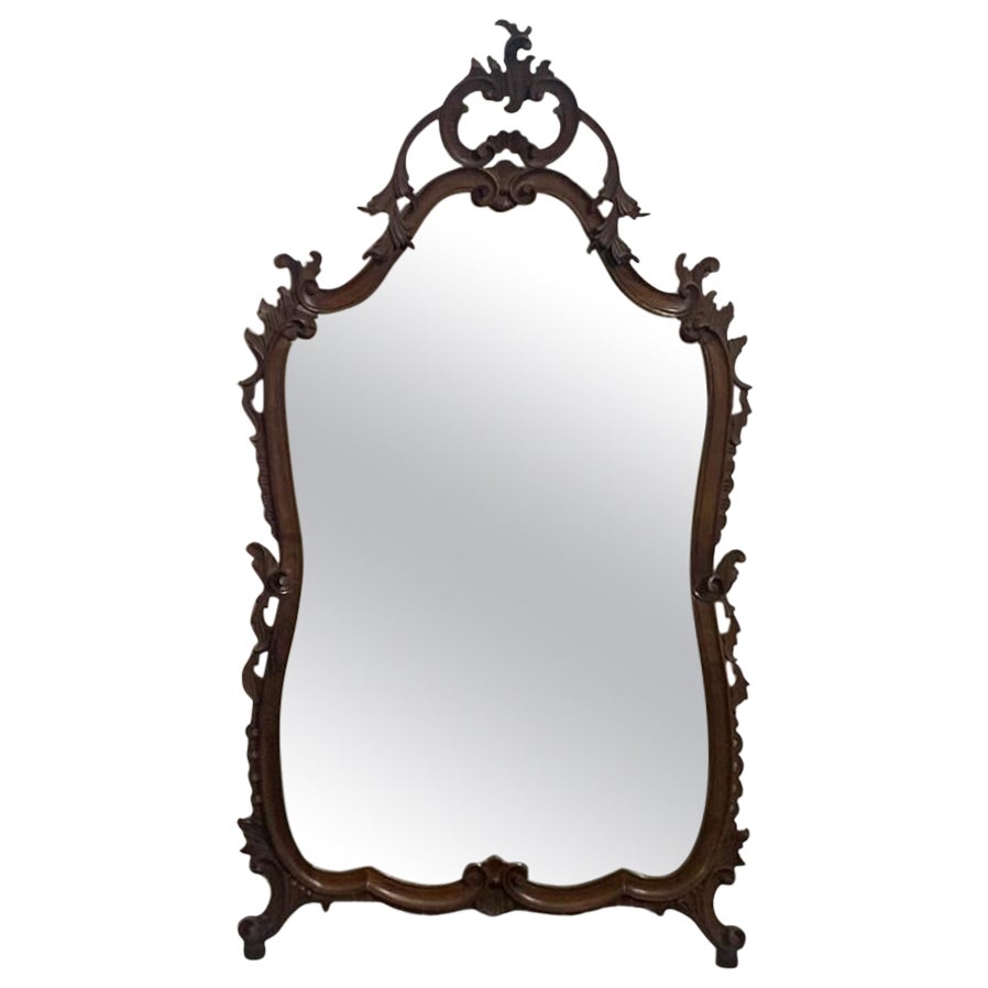 Baroque Style Mirror, 1950s For Sale