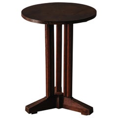 Vintage Oak Side Table From France, Circa 1950