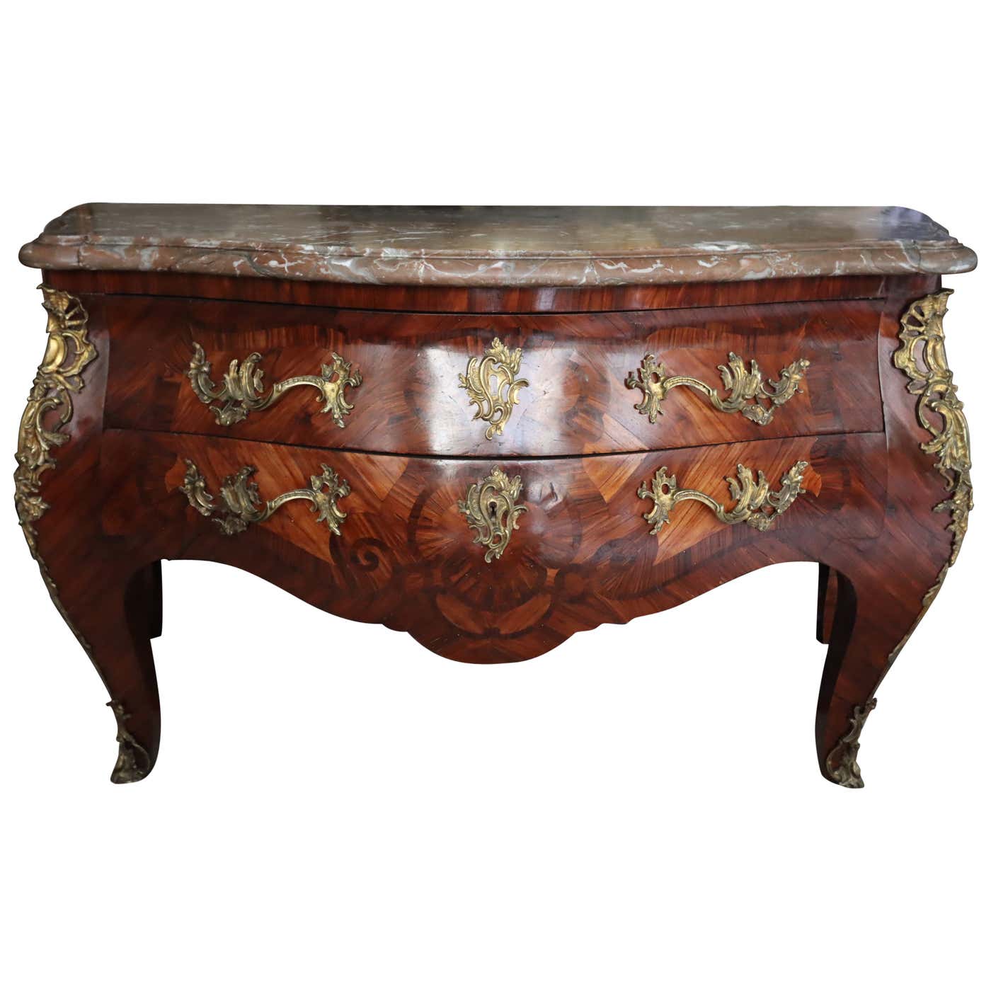 Louis XIV, 17th Century Kingwood Commode with Marble Top For Sale at ...