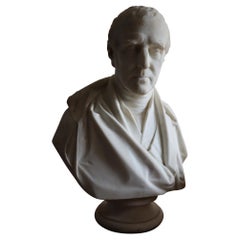 A Carrara Marble Bust of the first Duke of Wellington, Arthur Wellesley