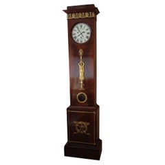 Vintage A Beautiful Quality French Empire Napoleonic era Longcase Clock