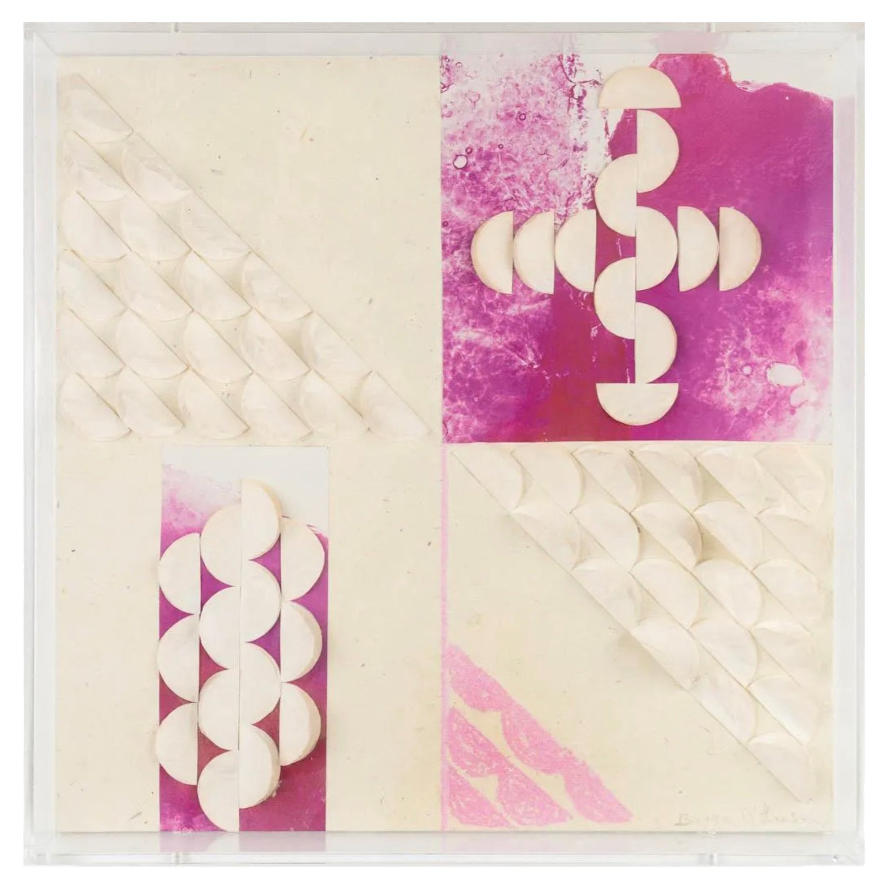 Begga D’Haese, "Untitled" Pink Collage (c.2005) For Sale