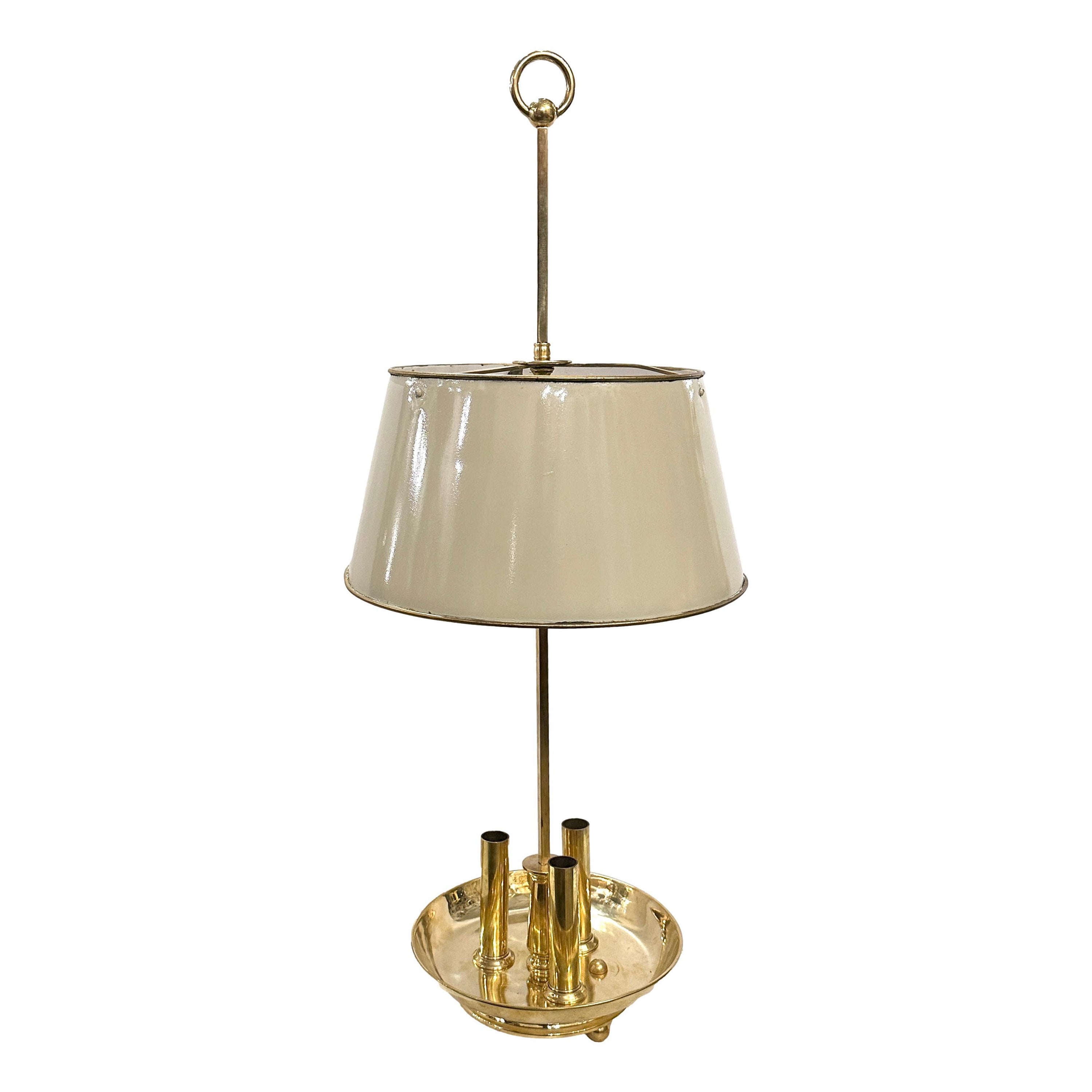 French Bronze Bouillotte Desk Lamp For Sale