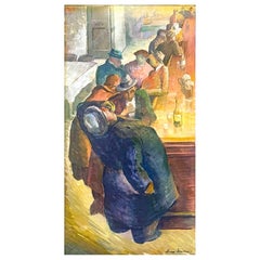 "Belly up to the Bar", Depression-Era Tavern Scene by Iver Rose
