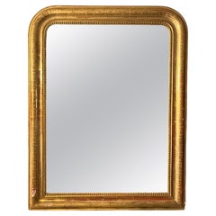 An Antique Louis Philippe  French Gold Gilt Mirror  