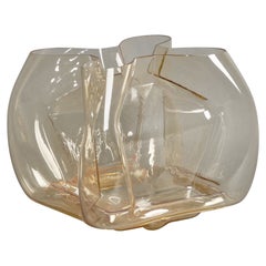 Toni Zuccheri, Large Vase, Moulded Glass, Italy, 1970s