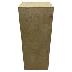 Retro Midcentury Tessellated Stone Pedestal Table, 1970s