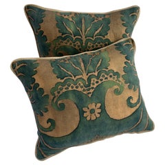 Pair of Rare Vintage Fortuny Pillows