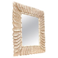 Vintage Coastal Monumental Feathers Mirror