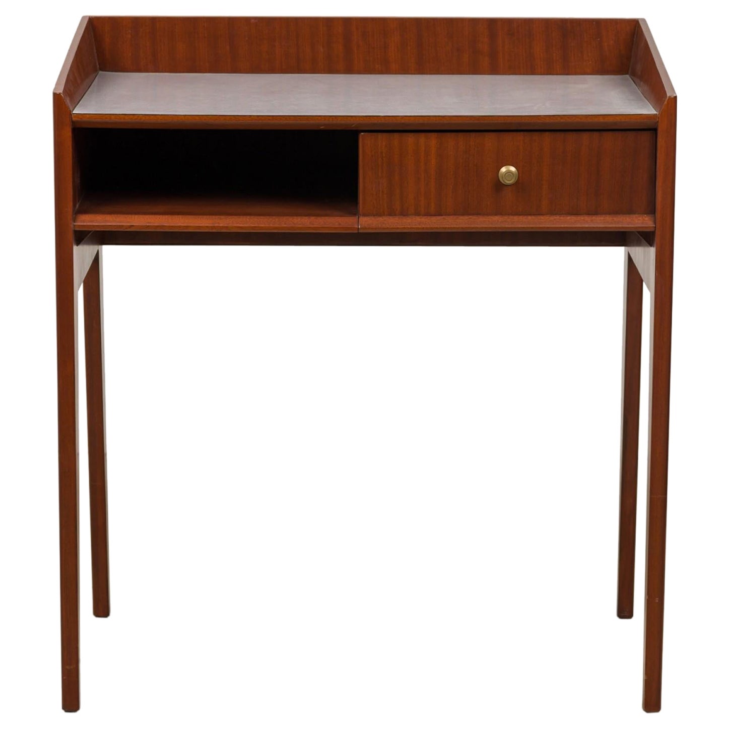 Mid-Century Italian Mahogany and Formica End / Side Tables (Style of Gio Ponti) For Sale