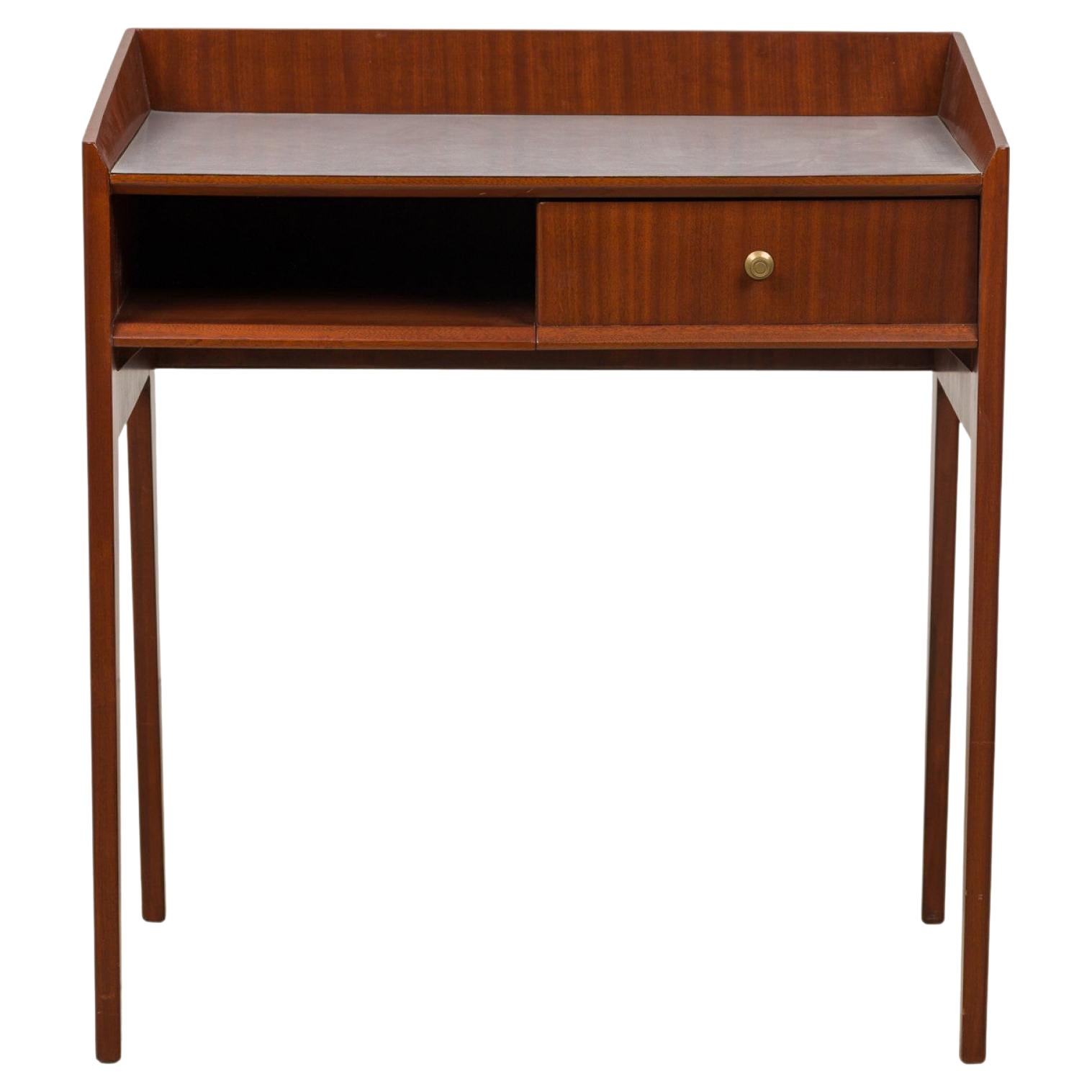 Tavolini italiani di metà secolo in mogano e formica (stile Gio Ponti)