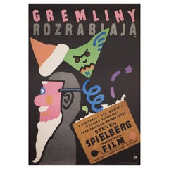 "Gremlins" Original Polish Film Poster, Jan Mlodozeniec, 1985
