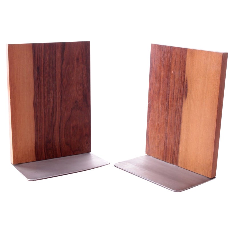 Pair of Rosewood Bookends Denmark For Sale