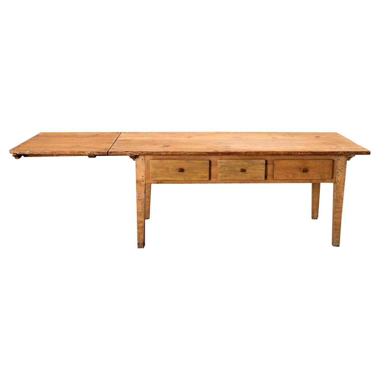 Swedish Folding Country Table 18th Century For Sale