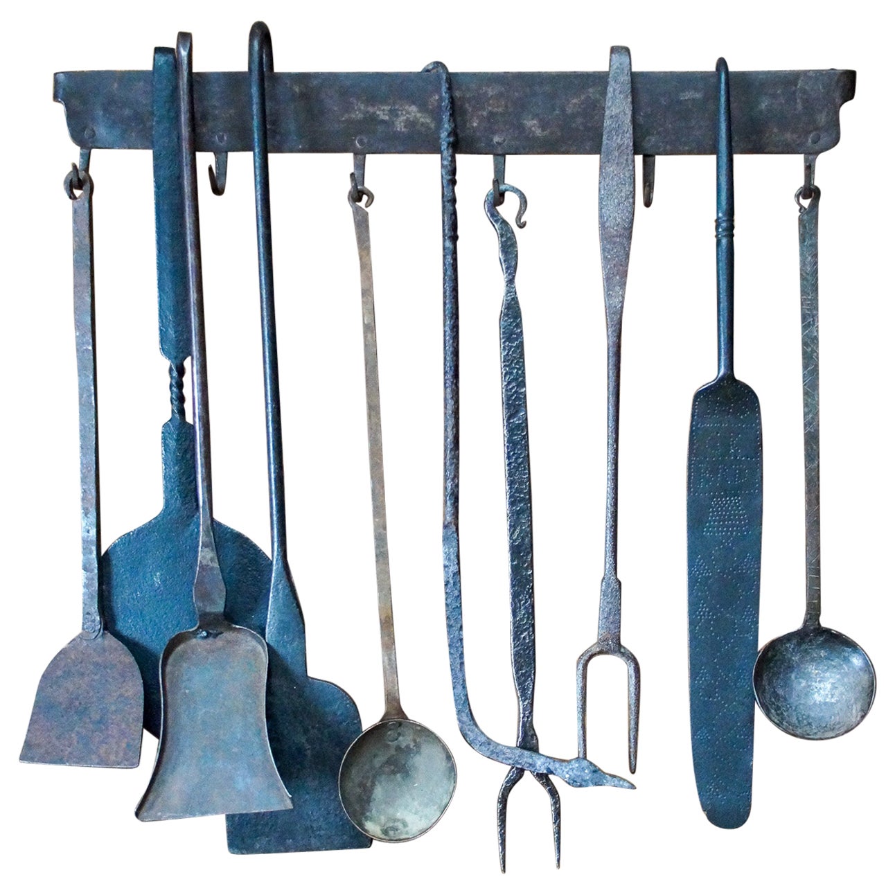 Antique Dutch Fireplace Tools or Fire Tools, 18th/19th Century For Sale