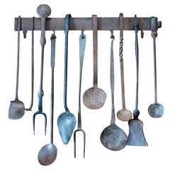 Outils de cheminée ou outils de cheminée néerlandais anciens, 18e/19e siècle