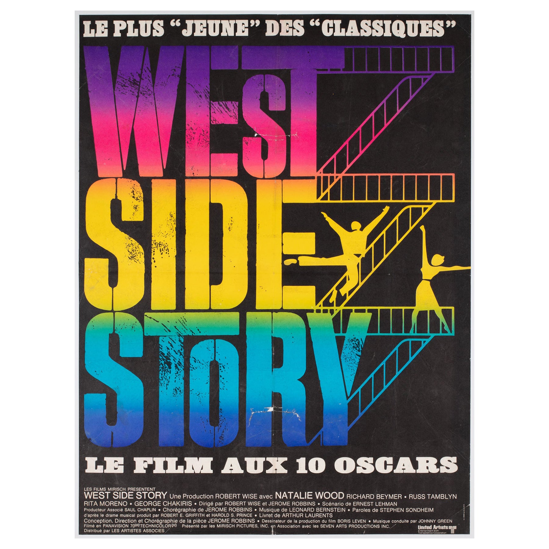 West Side Story 1970S FRENCH MOYENNE Film Movie Poster For Sale