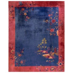 Tappeto Art Deco cinese degli anni '20 ( 9' x 11 6" - 275 x 350 )