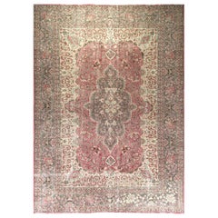 8.7x11.6 Ft - Fine Hand-Knotted Vintage Turkish Area Rug, circa 1940
