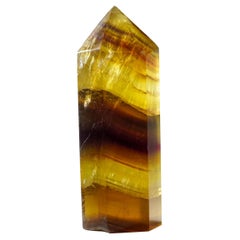 Genuine Polished Yellow Fluorite Point from Argentina (2.1 lbs)