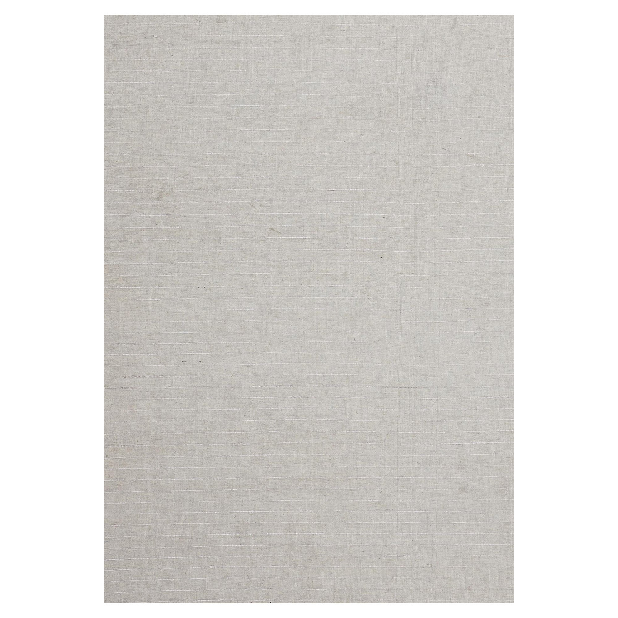 Hand-knotted Mansour Modern Wool Flatweave Rug For Sale