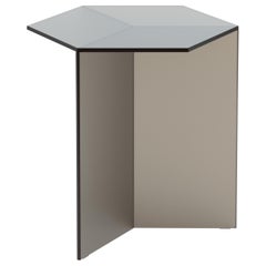 Table d'appoint Isom Tall 50 cm Verre satiné Bronze, Sebastian Scherer Neo/Craft