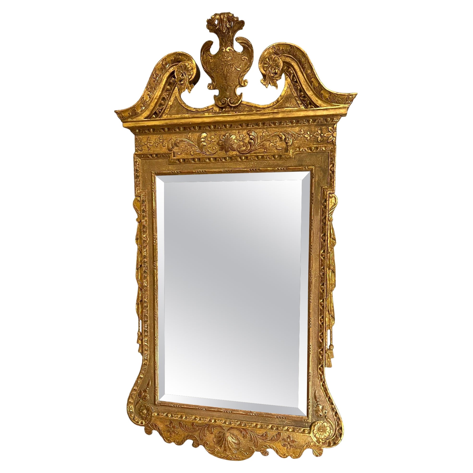 A George II Giltwood Mirror Circa 1740 For Sale