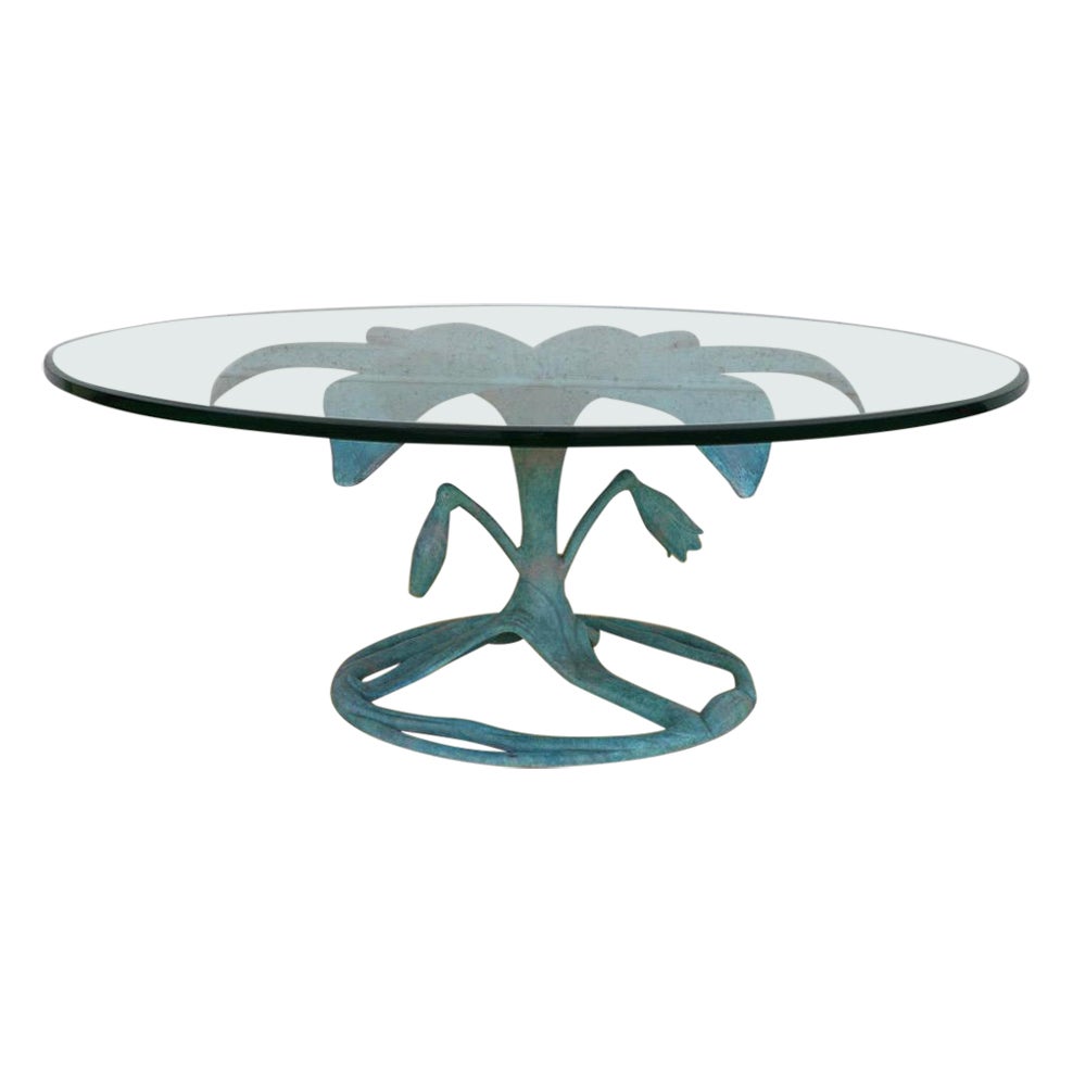 Mid-Century Hollywood Regency Lily Coffee Table by Arthur Court